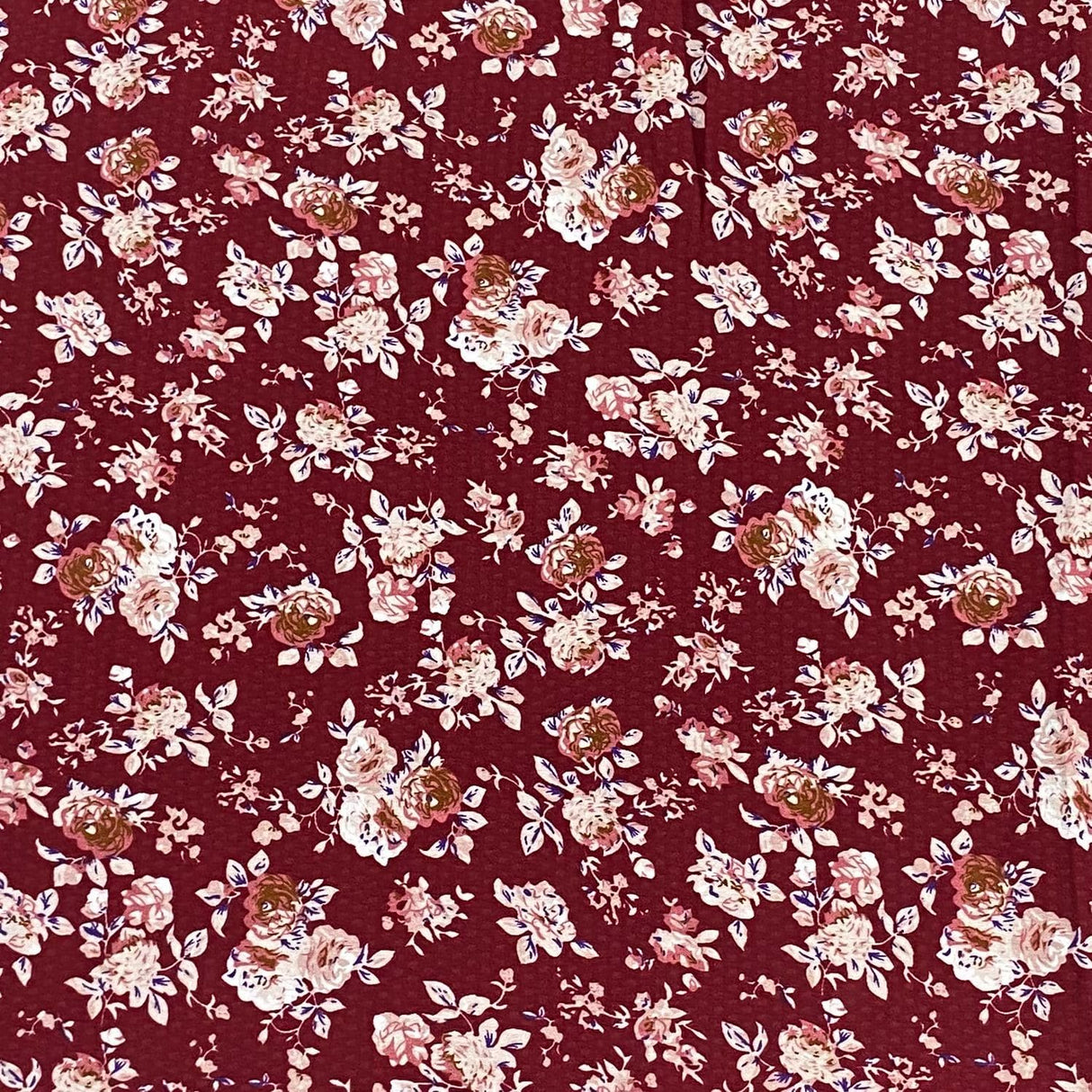 Pound A Metre 3 Metres 3 Metres Luxury Soft Heavy Printed Crepe - 55" Wide (Wine)