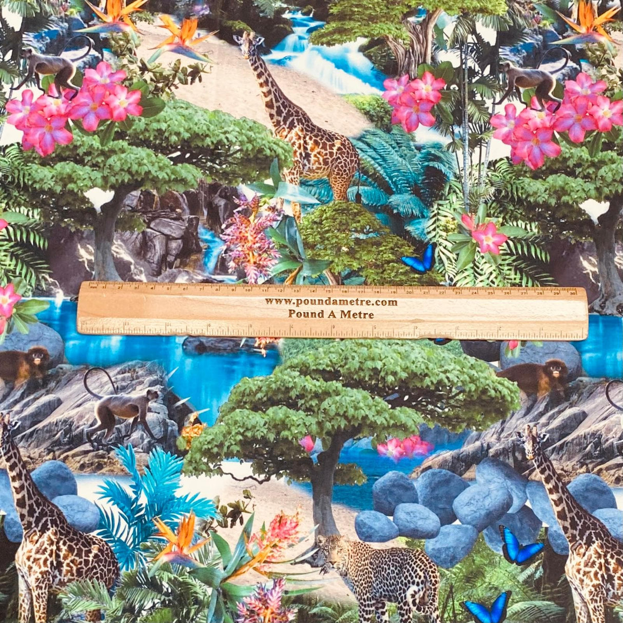 Pound A Metre 3 Metres 3 Metres Luxury Soft Ponte Scuba - 55" Wide (Jungle) (EOL)