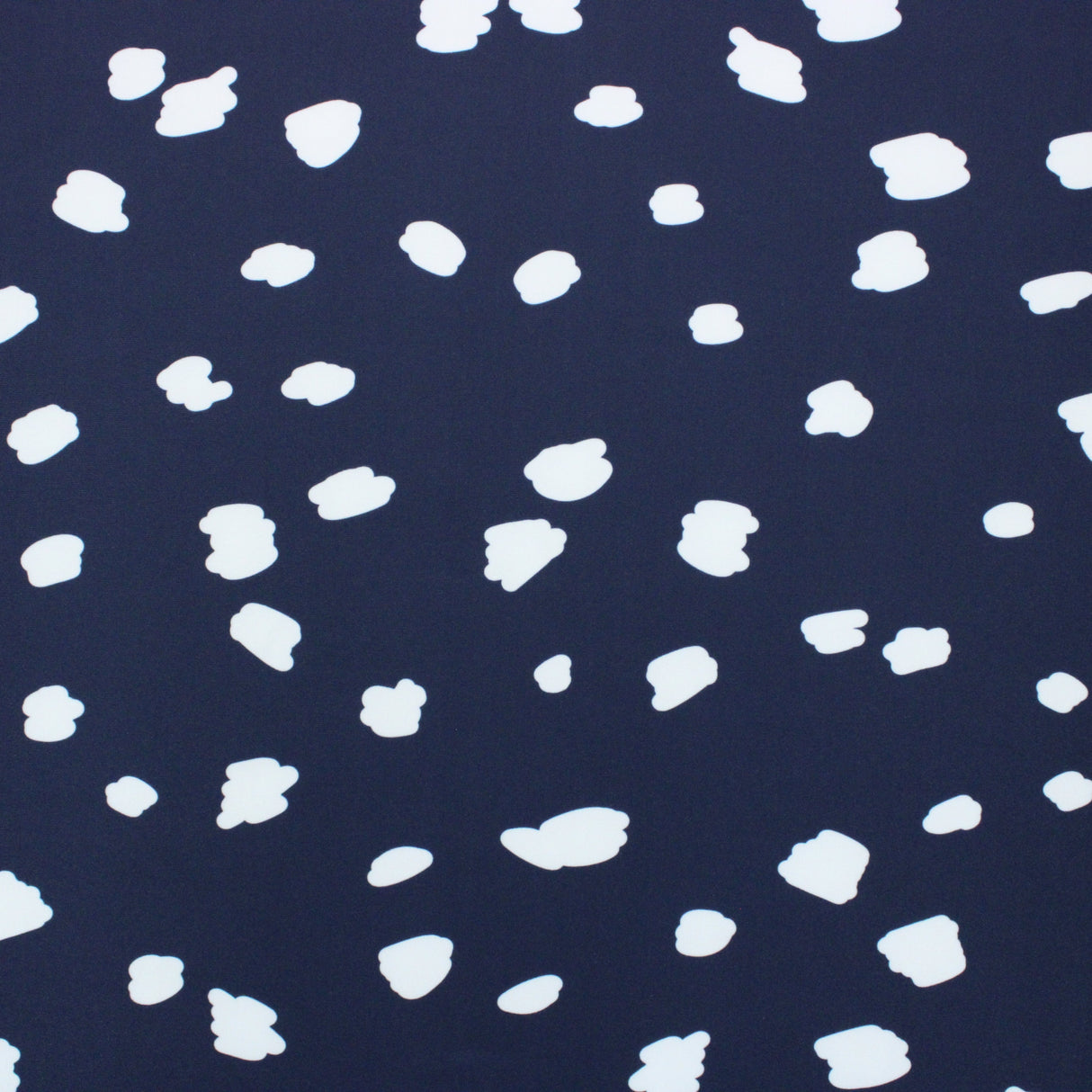 Pound A Metre 3 Metres 3 Metres Luxury Soft Ponte Scuba - 55" Wide (Spots Navy)