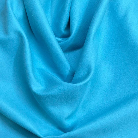Pound A Metre 3 Metres Luxury Suede Backed Satin Fabric 55'' Wide (Blue)