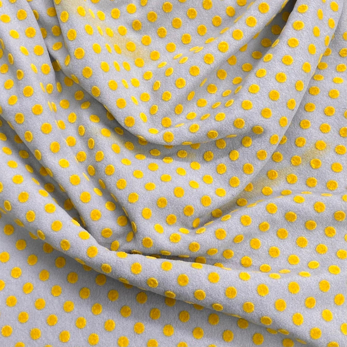 Pound A Metre 3 Metres Luxury Suede Fabric- 60'' Wide - (Polka)