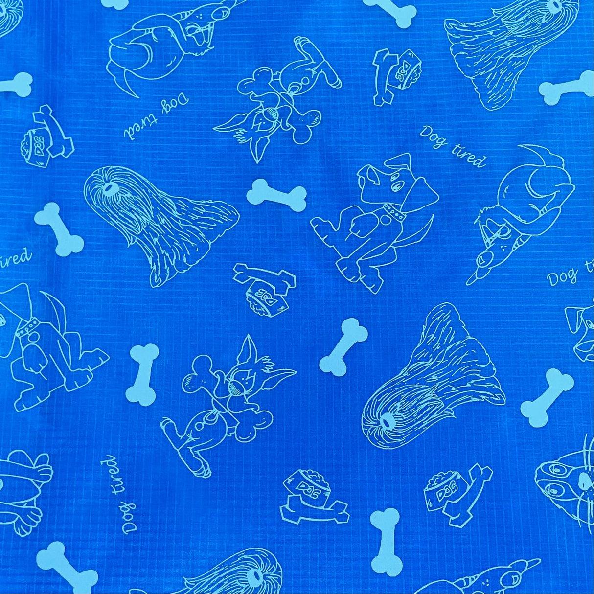 Pound A Metre 3 Metre 3 Metres Nylon Printed Lining 55" Wide - (Bones) (EOL)