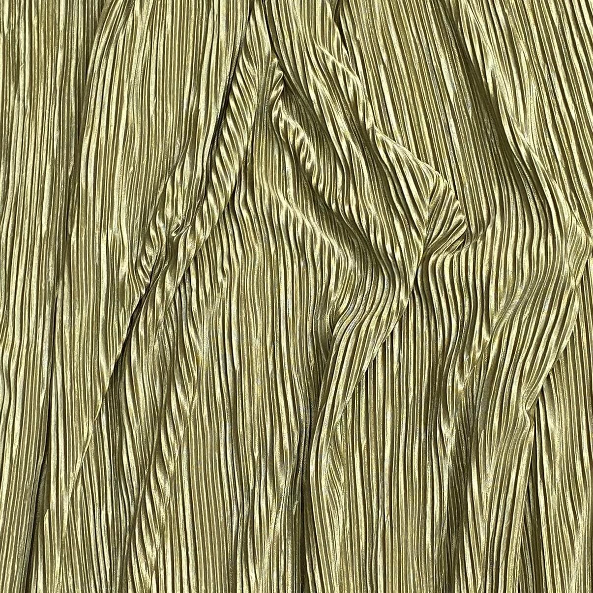 Pound A Metre 3 Metres 3 Metres Pattern Pleated Jersey - 55" (Khaki)