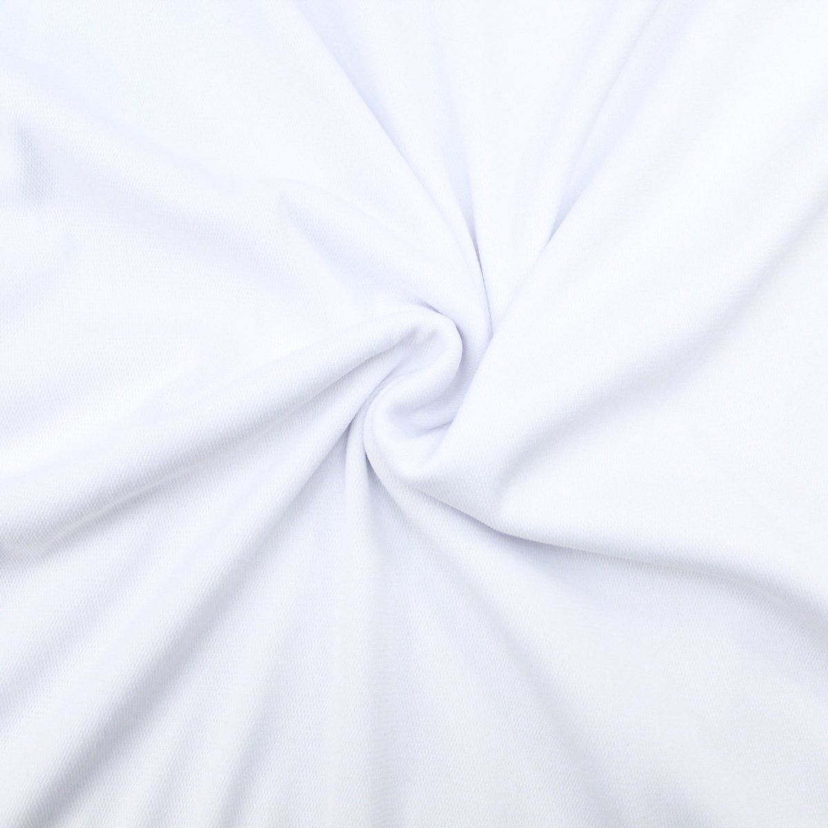 3 Metres Plain Loop Backed Terry Cotton Jersey 55" Wide (White) - Pound A Metre