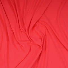 3 Metres Plain Looped Backed Cotton Terry Jersey 55" Wide (Coral Pink) - Pound A Metre