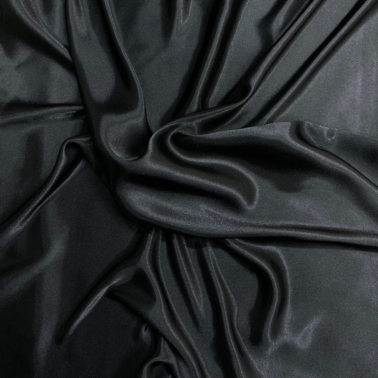 Pound A Metre 3 Metres Plain Silky Satin- 55" Wide (Black) (EOL)