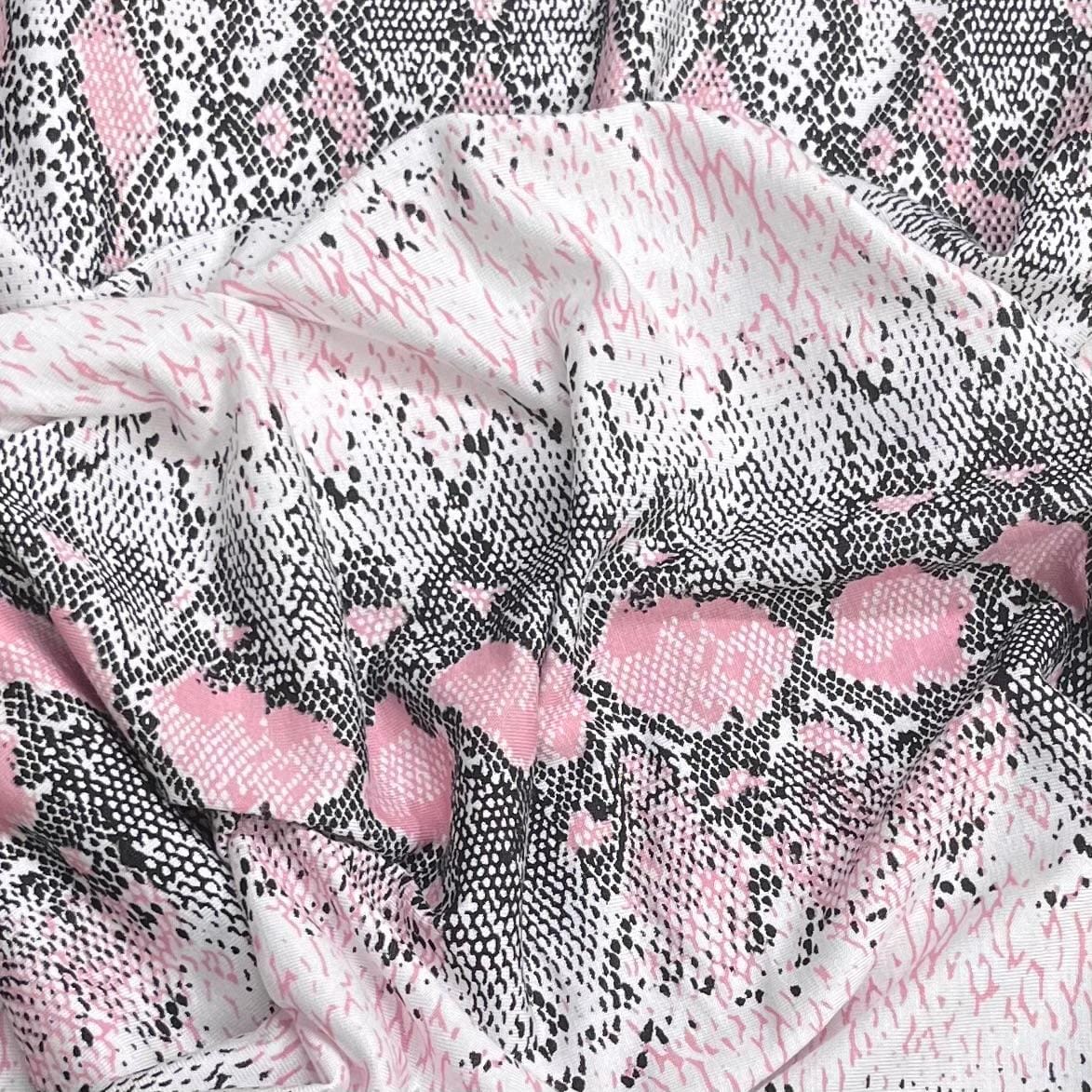 Pound A Metre 3 Metres, Premium Cotton-Feel Jersey Fabric – 55” Wide (Snake)