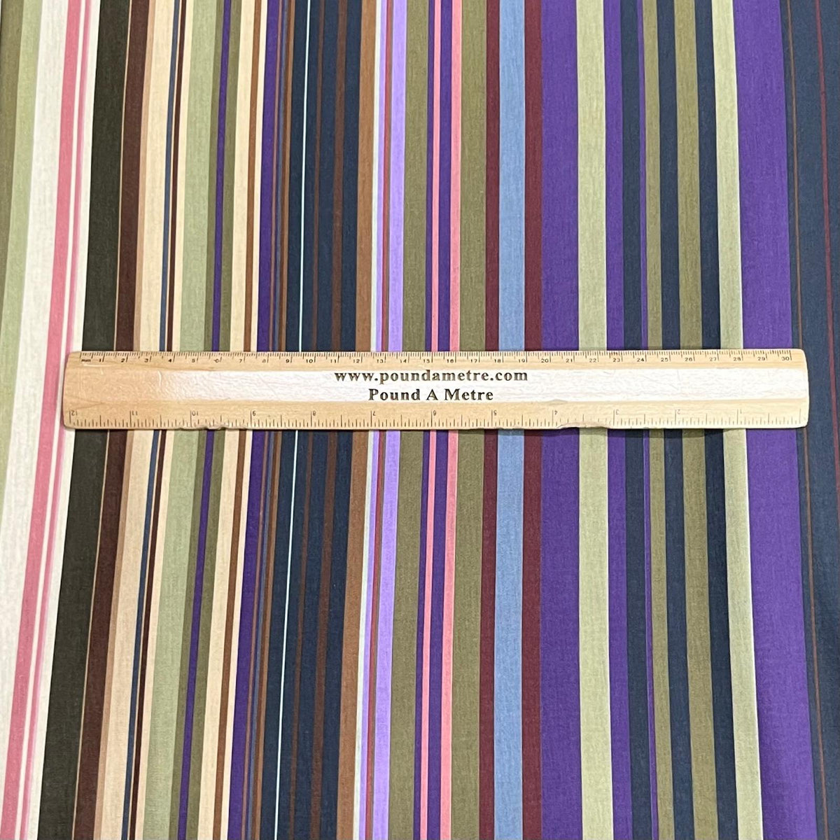 Pound A Metre 3 Metres, Premium Cotton-Feel Jersey Fabric – 55” Wide (Stripe)