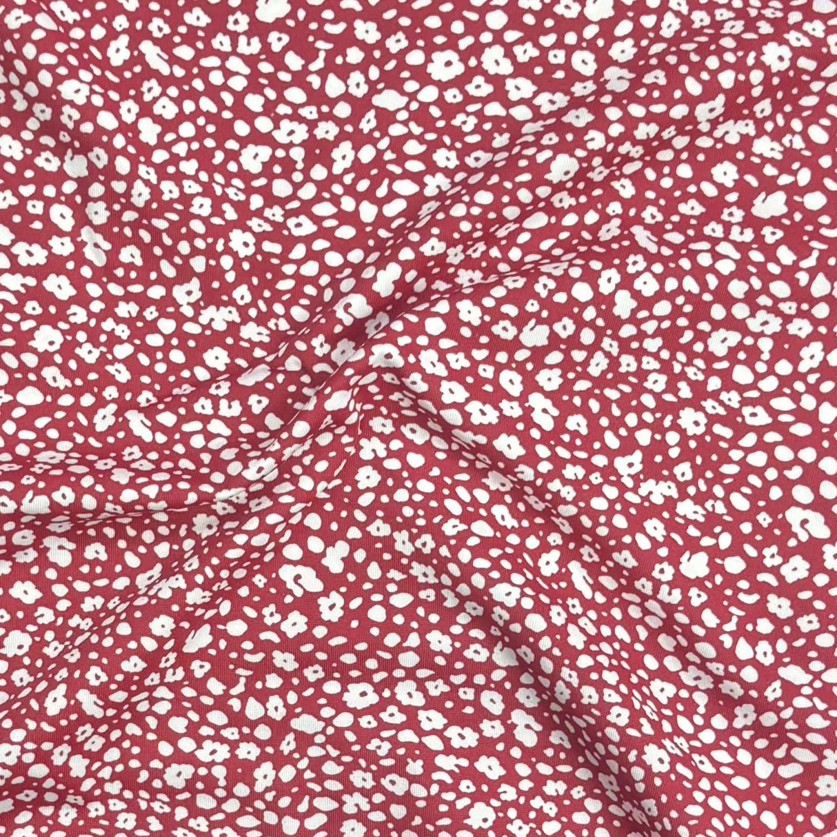 Pound A Metre 3 Metres Premium Cotton Jersey- 55'' Wide -(Red & White)