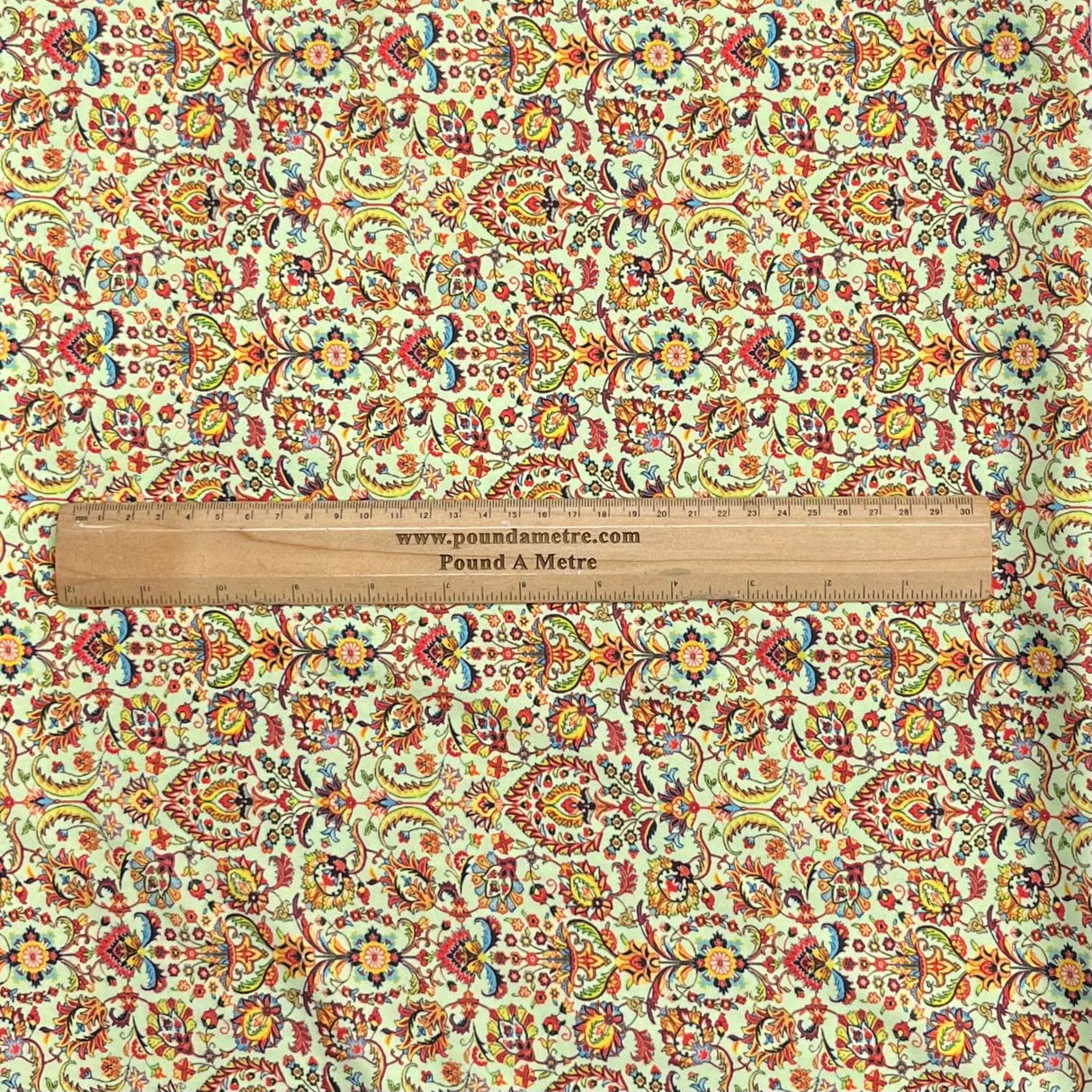 Pound A Metre 3 Metres Premium Crystal Crepe 45'' Wide (Green Design)