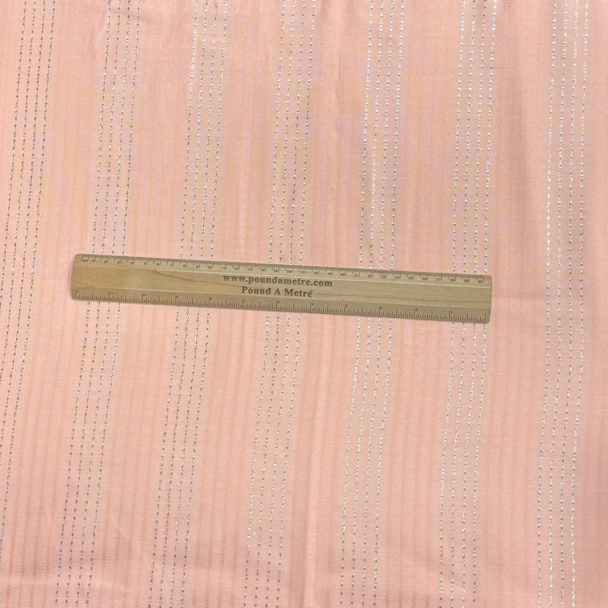 Pound A Metre 3 Metres Premium Dressmaking Dobby Rayon 45" Wide (Peach)