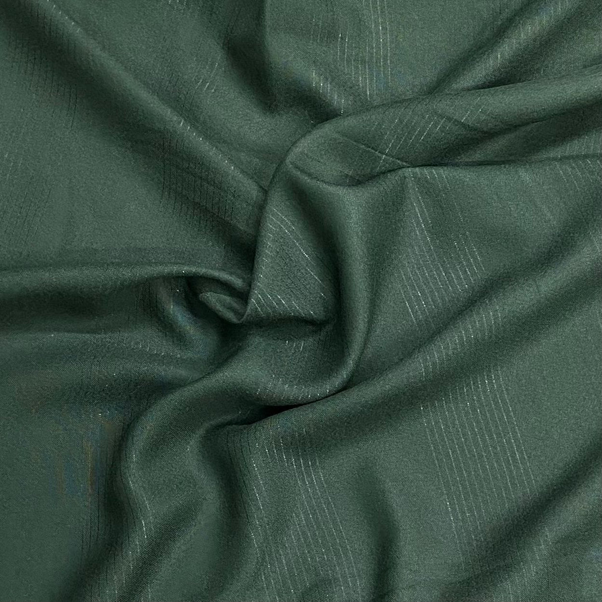 Pound A Metre 3 Metres 3 Metres Premium Dressmaking Stripe Rayon 45" Wide (Bottle Green)