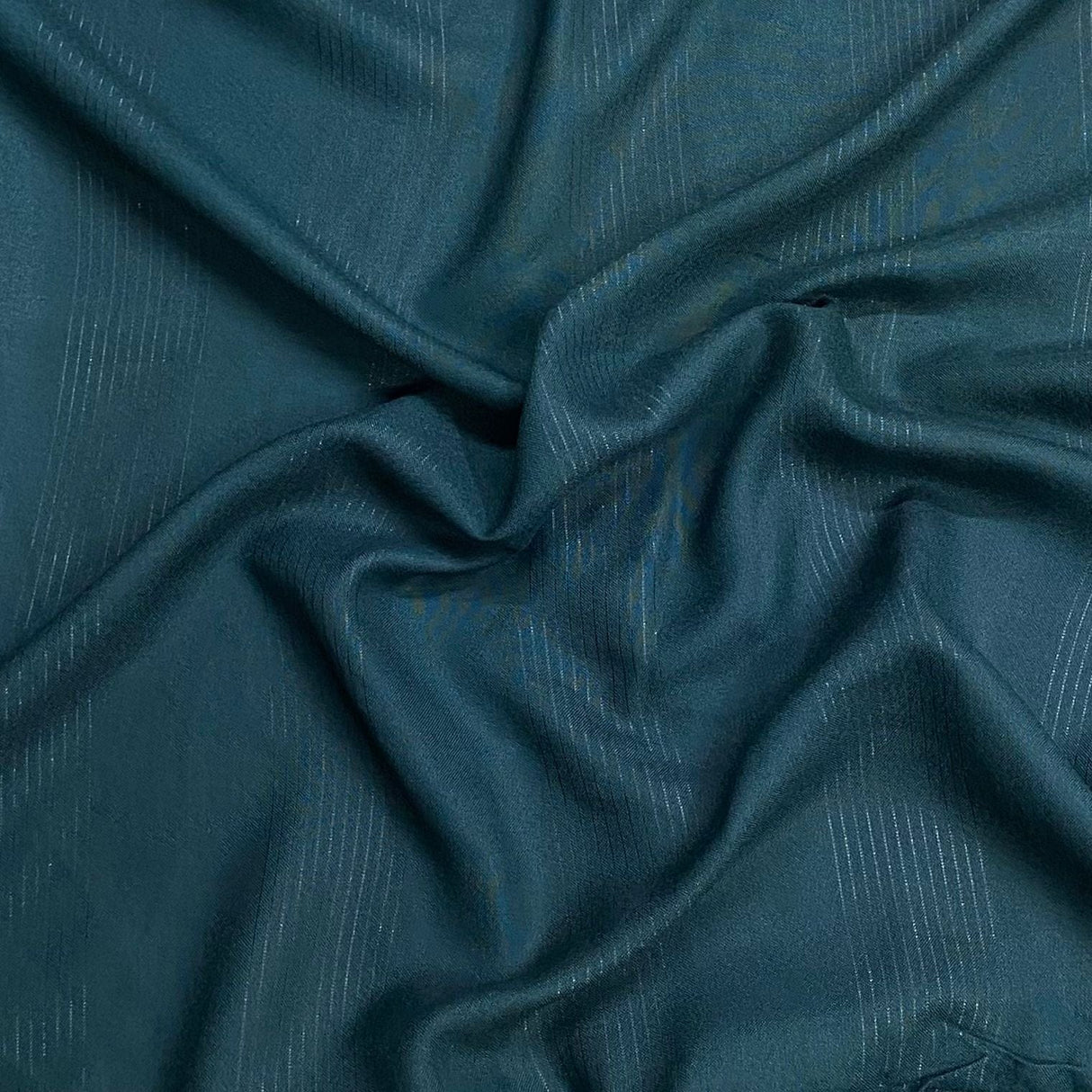 Pound A Metre 3 Metres 3 Metres Premium Dressmaking Stripe Rayon 45" Wide (Teal)
