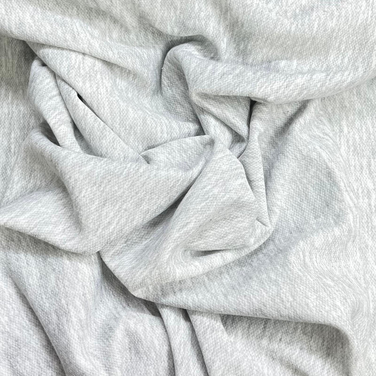Pound A Metre 3 Metres Premium Lightweight French Terry Jersey- 55" Wide (Silver)