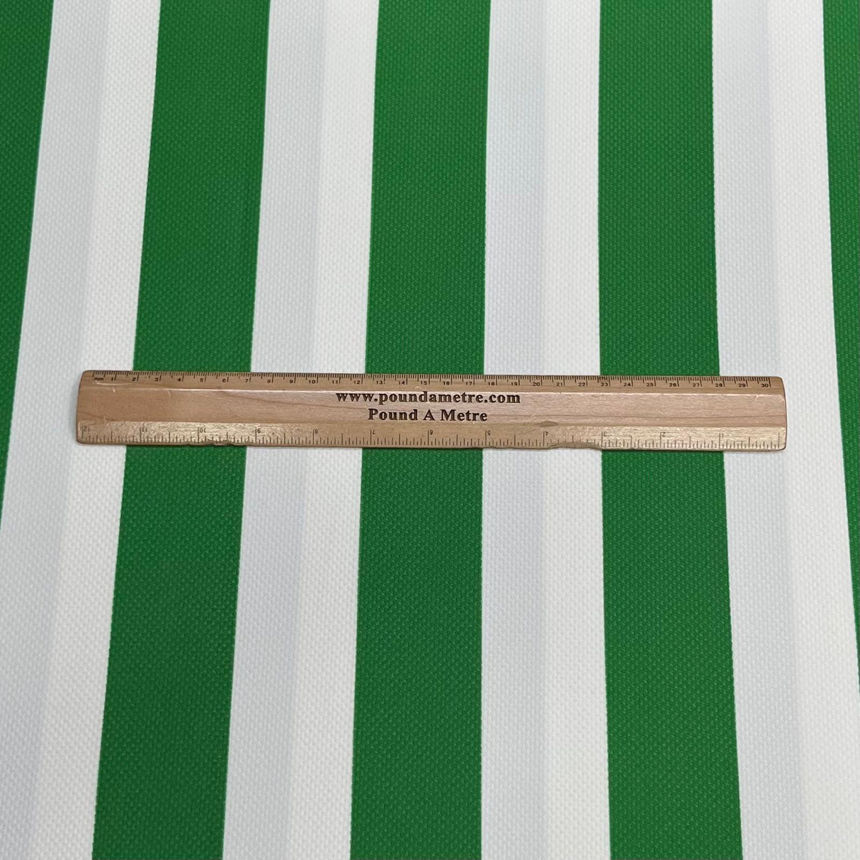 Pound A Metre 3 Metres Premium Lightweight Sports Jersey Fabric – 55" Wide (Green & White)