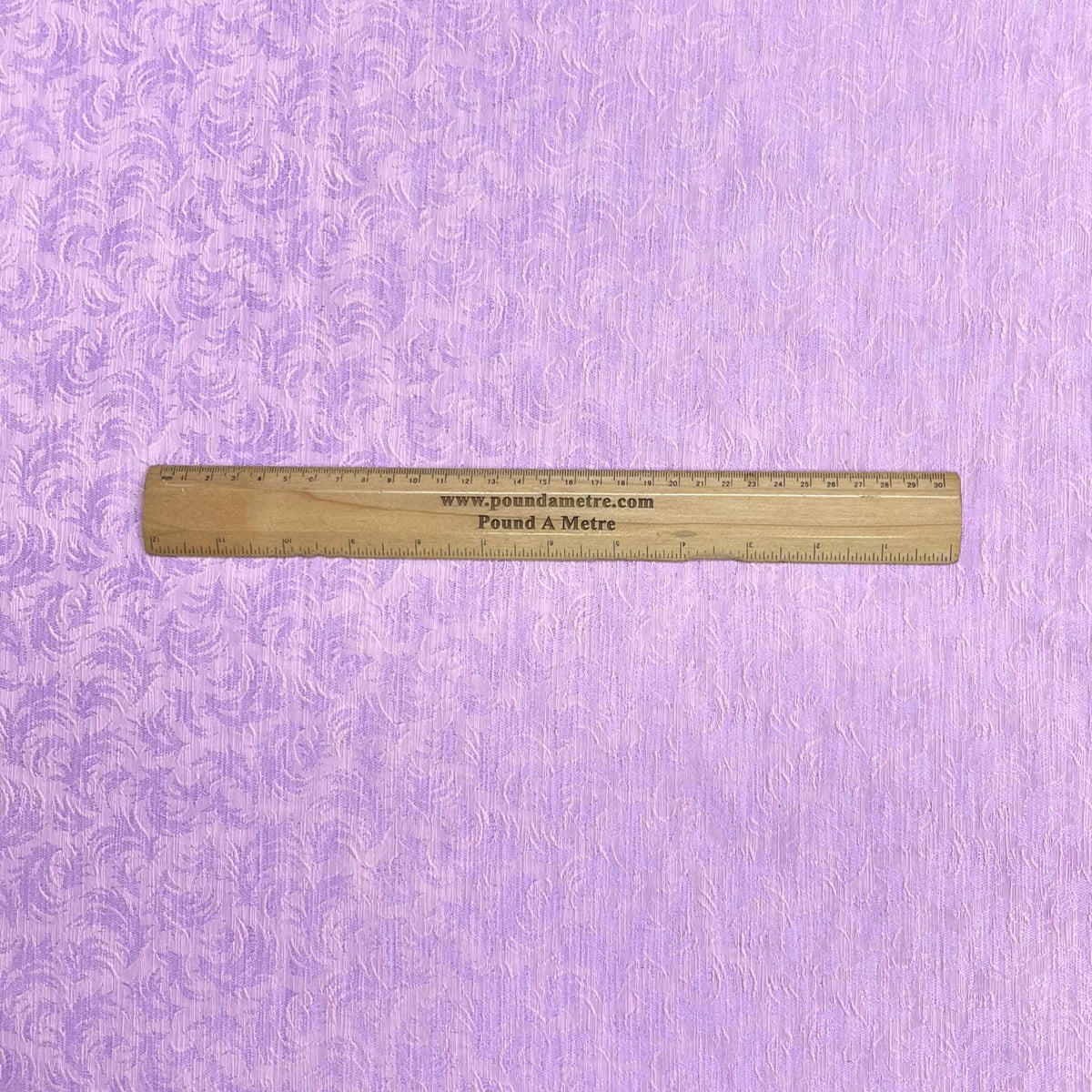 Pound A Metre 3 Metres Premium Linen Look Jacquard Fabric – 55" Wide (Lilac)