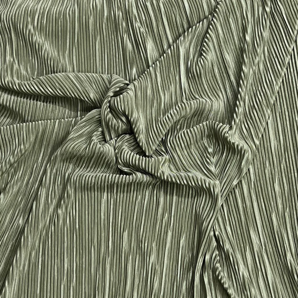Pound A Metre 3 Metres Premium Luxurious Crinkle Jersey – 55” Wide (Olive)