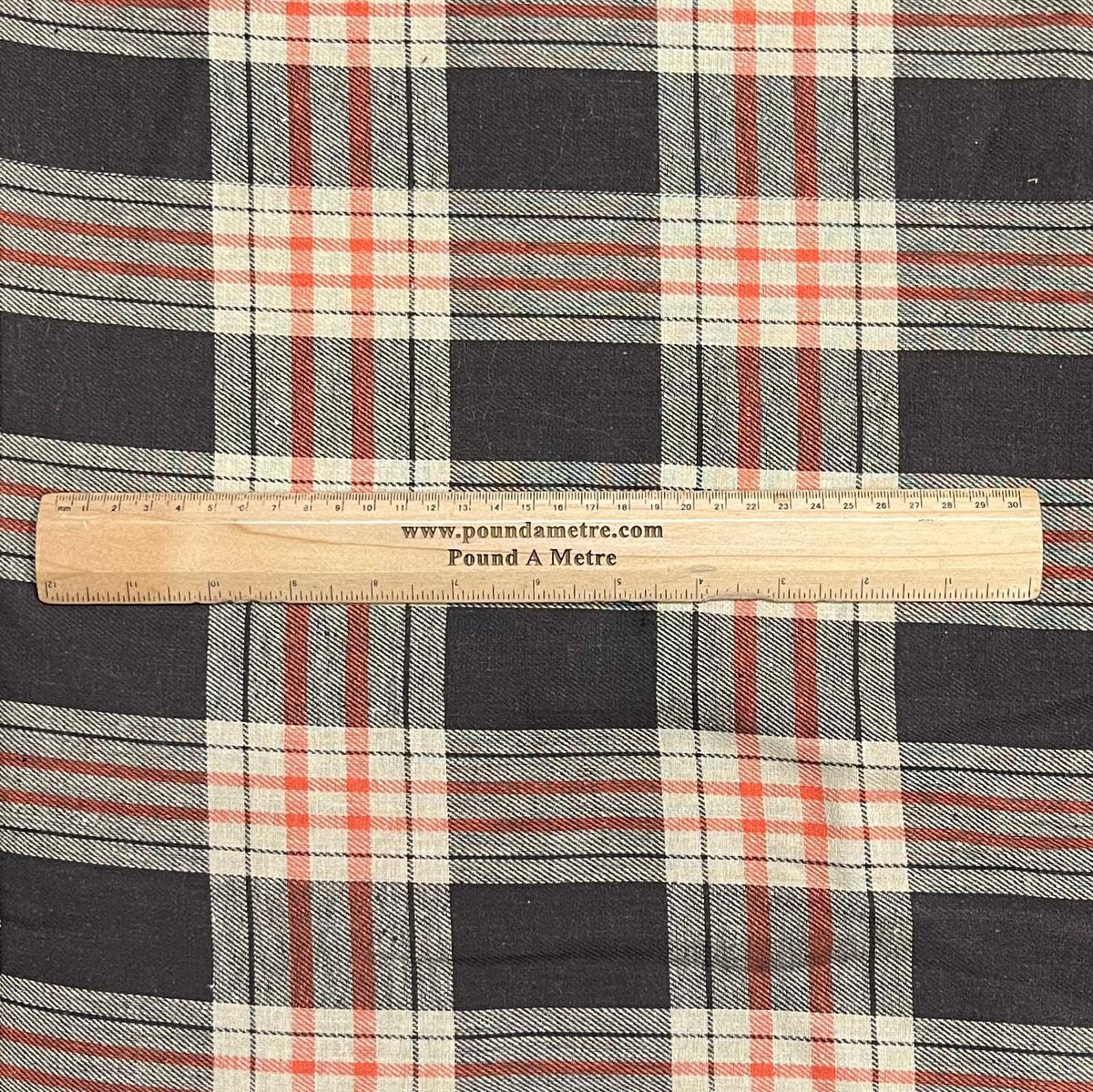 Pound A Metre 3 Metres Premium Poly-Viscose Tartan 60" Wide (Brown)