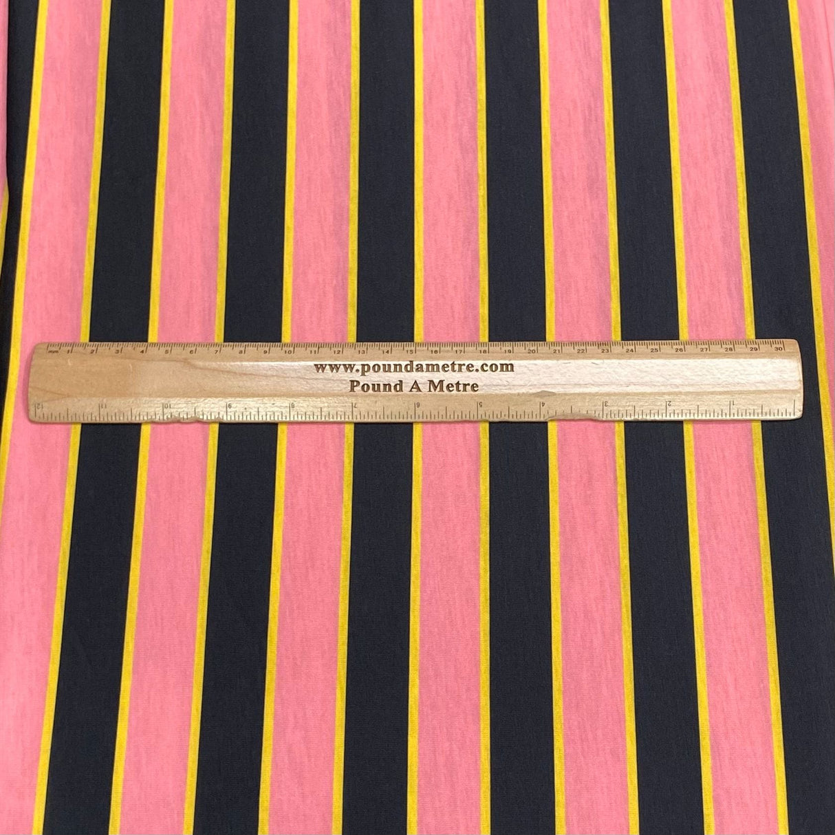 Pound A Metre 3 Metres Premium Printed Cotton Feel Jersey- 55'' Wide -(Stripes) (EOL)