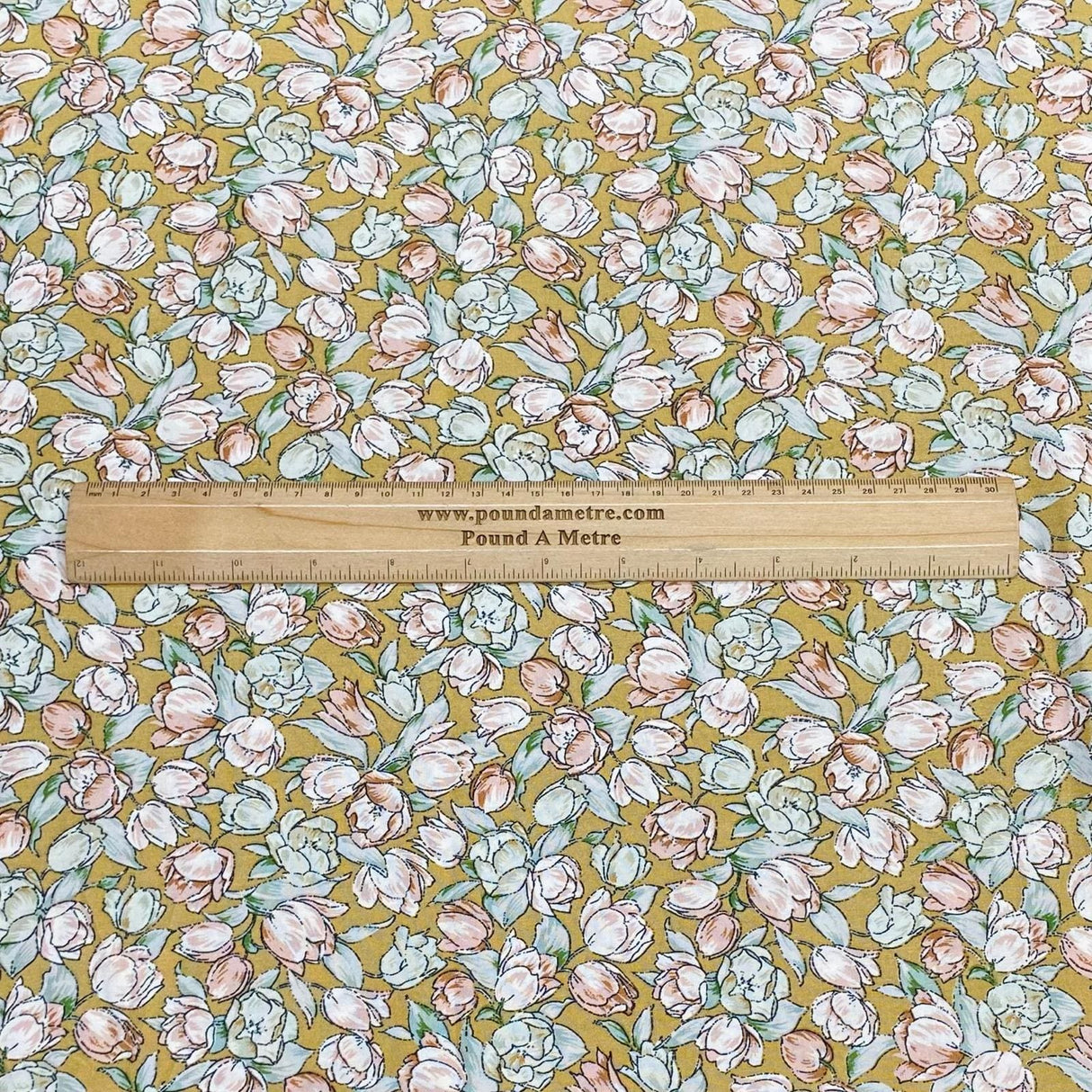 Pound A Metre 3 Metres, Premium Quality, Printed Dressmaking Viscose - 55" Wide (Blossom)