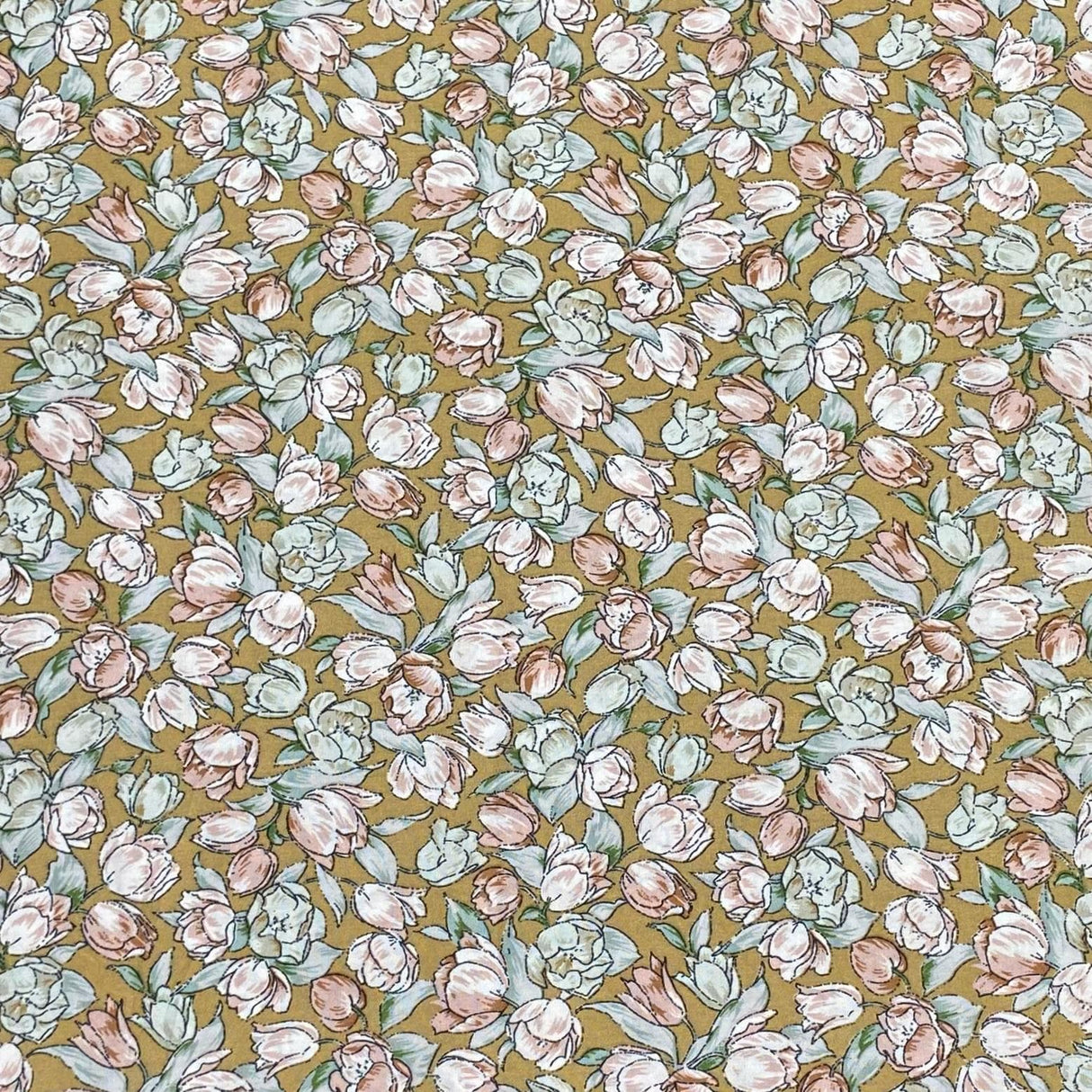 Pound A Metre 3 Metres, Premium Quality, Printed Dressmaking Viscose - 55" Wide (Blossom)