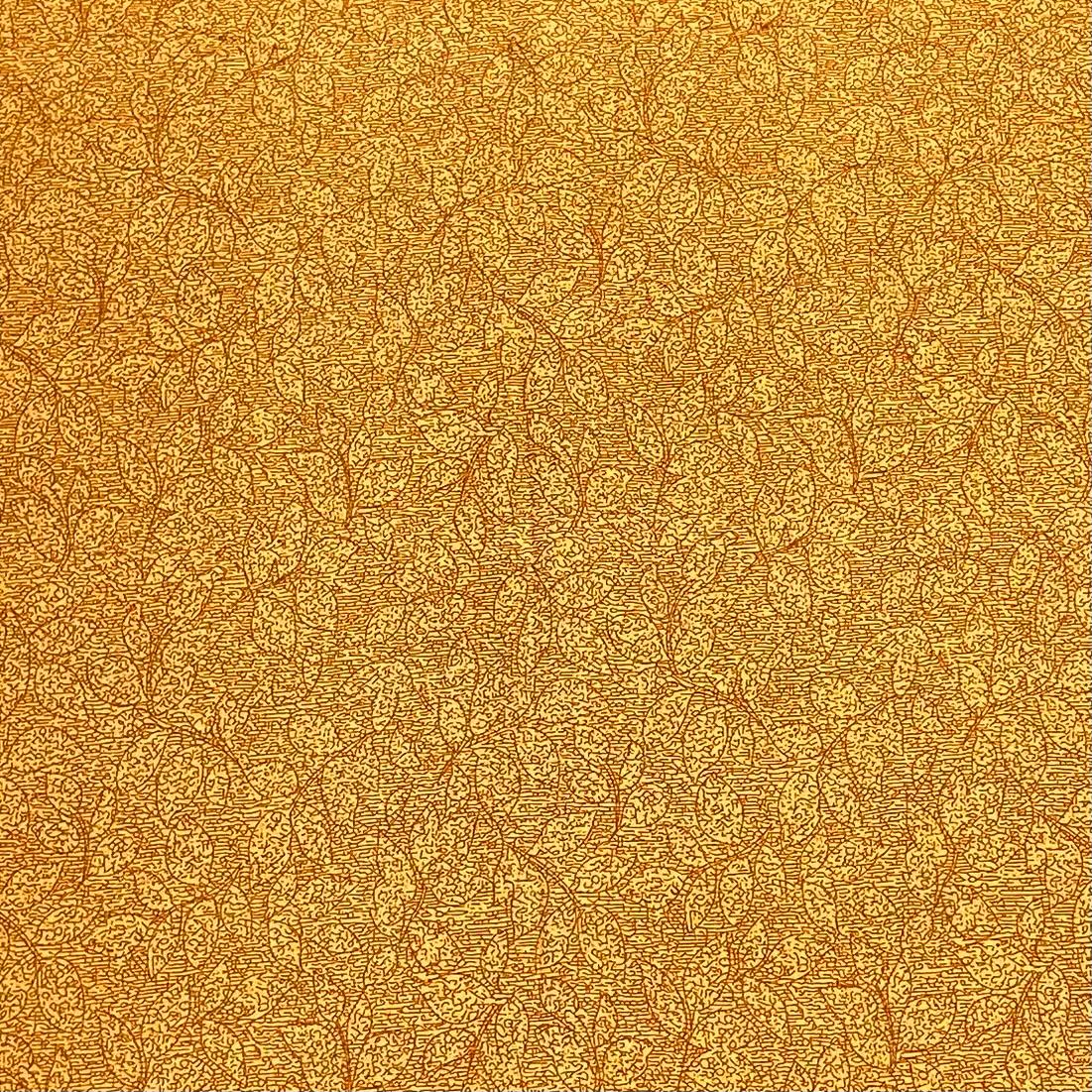 Pound A Metre 3 Metres, Premium Quality, Printed Dressmaking Viscose - 55" Wide (Golden)