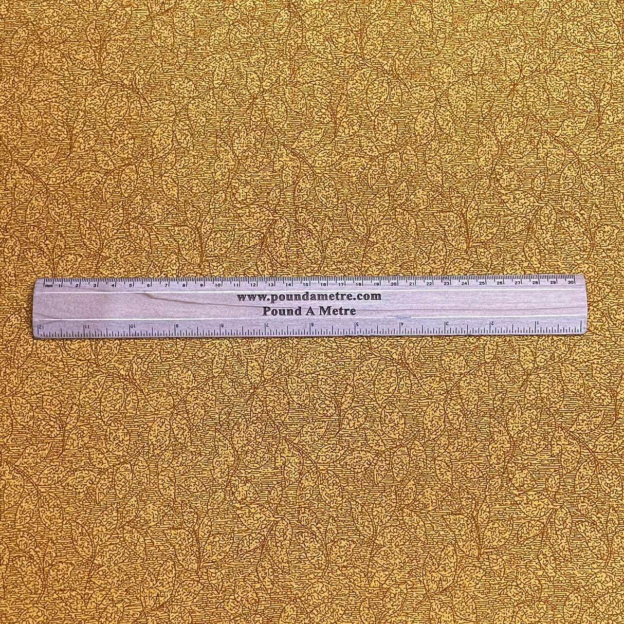 Pound A Metre 3 Metres, Premium Quality, Printed Dressmaking Viscose - 55" Wide (Golden)