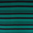 Pound A Metre 3 Metres 3 Metres Premium Quality Stripe Drill  55" (EMERALD & BLACK)
