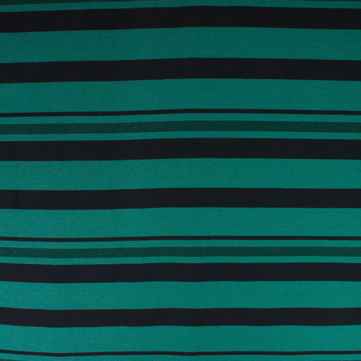 Pound A Metre 3 Metres 3 Metres Premium Quality Stripe Drill  55" (EMERALD & BLACK)