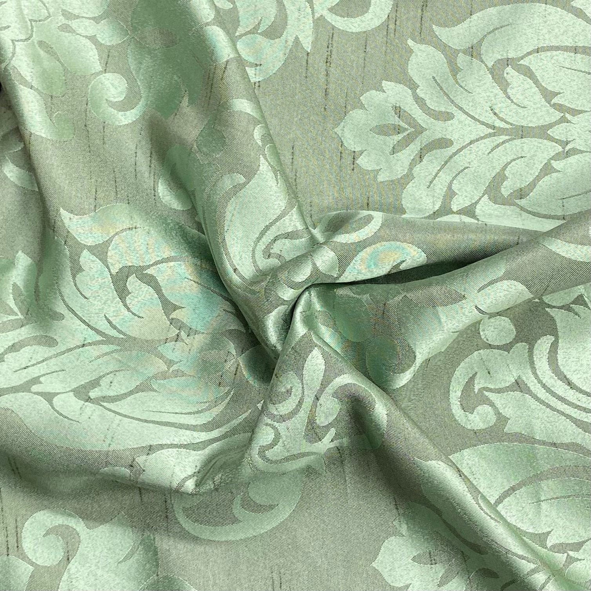 Pound A Metre 3 Metres Premium Silk Satin Jacquard 45 Wide - (Mint)