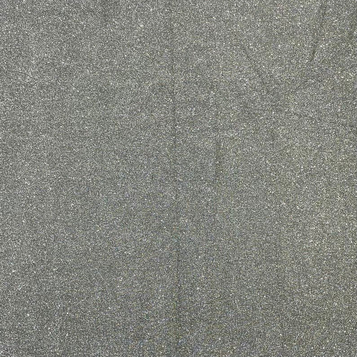 Pound A Metre 3 Metres 3 Metres, Premium Sparkle Glitter Stretch Moonlight 55’ Wide (Goldish Silver)