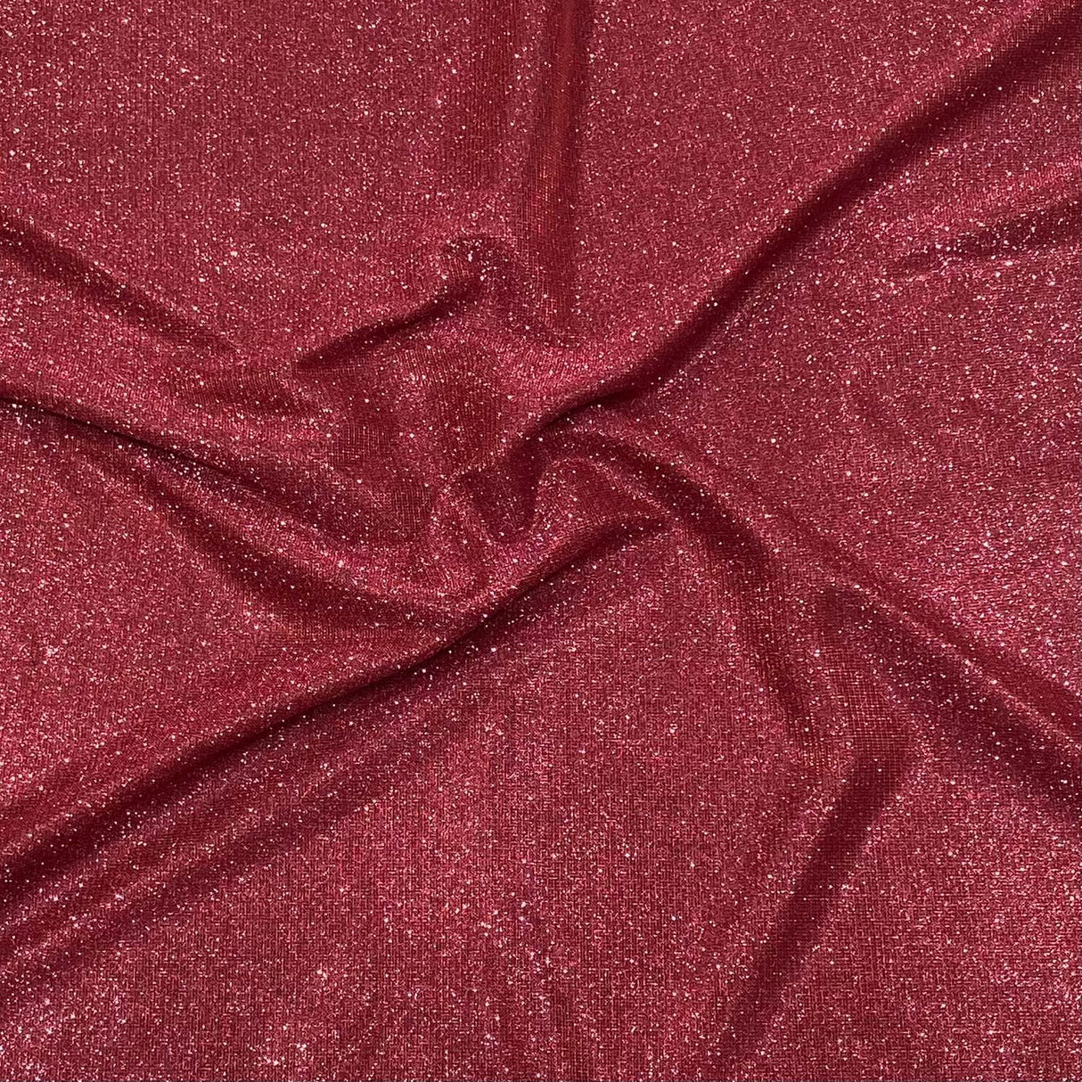 Pound A Metre 3 Metres, Premium Sparkle Glitter Stretch Moonlight 55’ Wide (Red)
