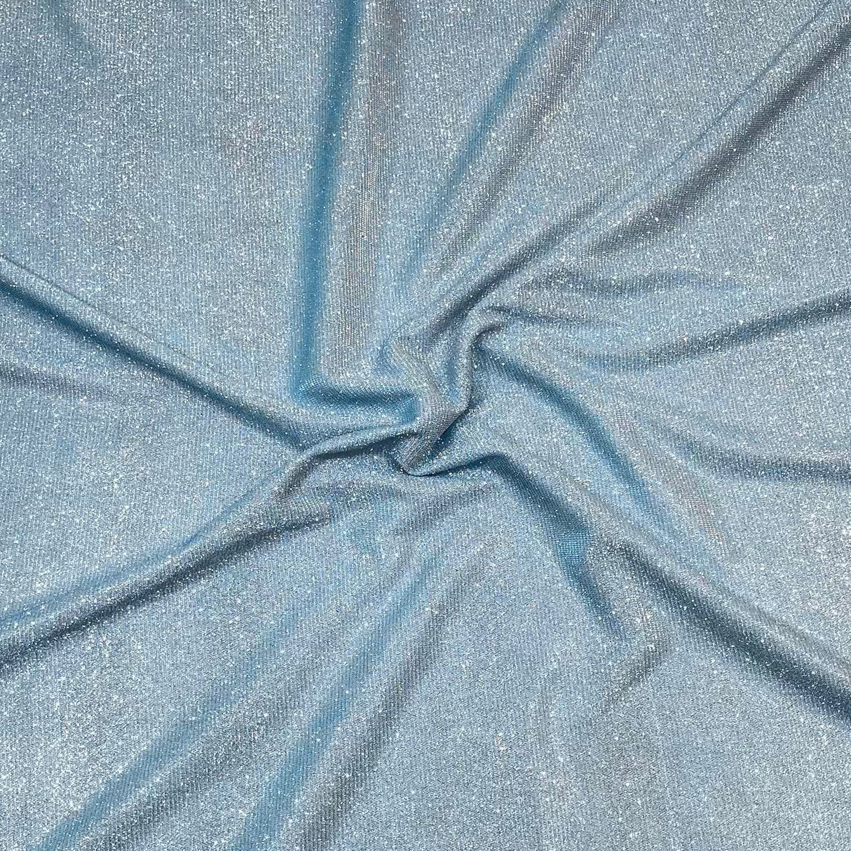 Pound A Metre 3 Metres, Premium Sparkle Glitter Stretch Moonlight 55’ Wide (Sky Blue)