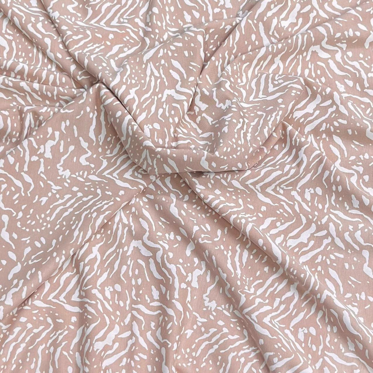 Pound A Metre 3 Metres Premium Summer Printed Jersey Fabric – 55" Wide (Brown)
