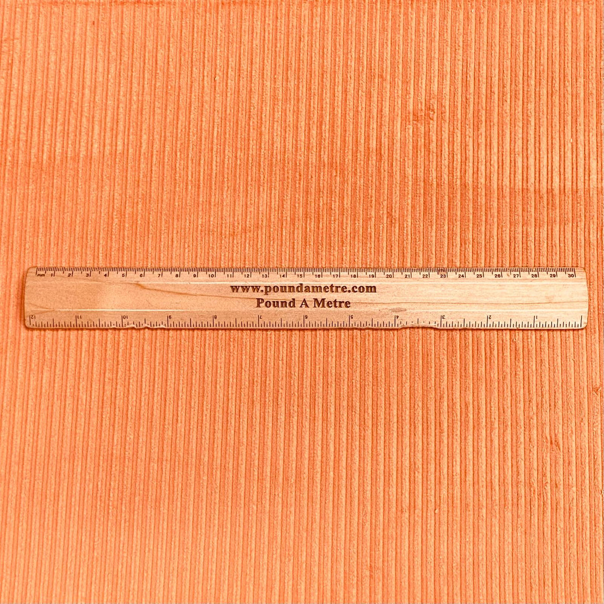 Pound A Metre 3 Metres Premium Super Soft Cotton Needle Corduroy- 55" Wide (Burnt Orange)