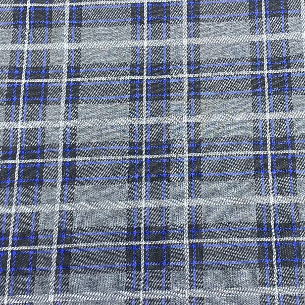 Pound A Metre 3 Metres 3 Metres Premium Tartan Effect Wool Fabric 55" Wide (Yorkshire)