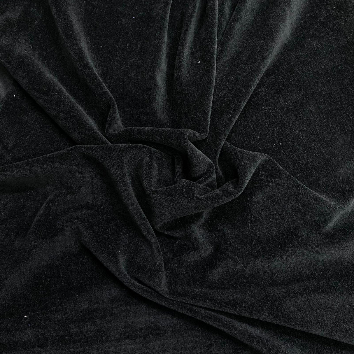 Pound A Metre 3 Metres Premium Terry Velour Fabric - 60″ Wide (Black)