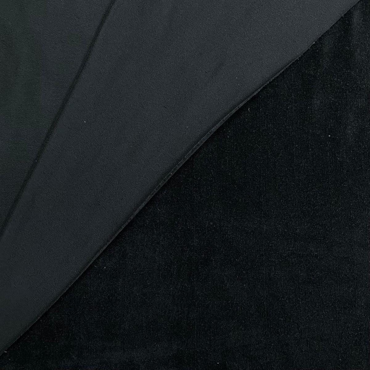 Pound A Metre 3 Metres Premium Terry Velour Fabric + Denim- 60″ Wide (Black)