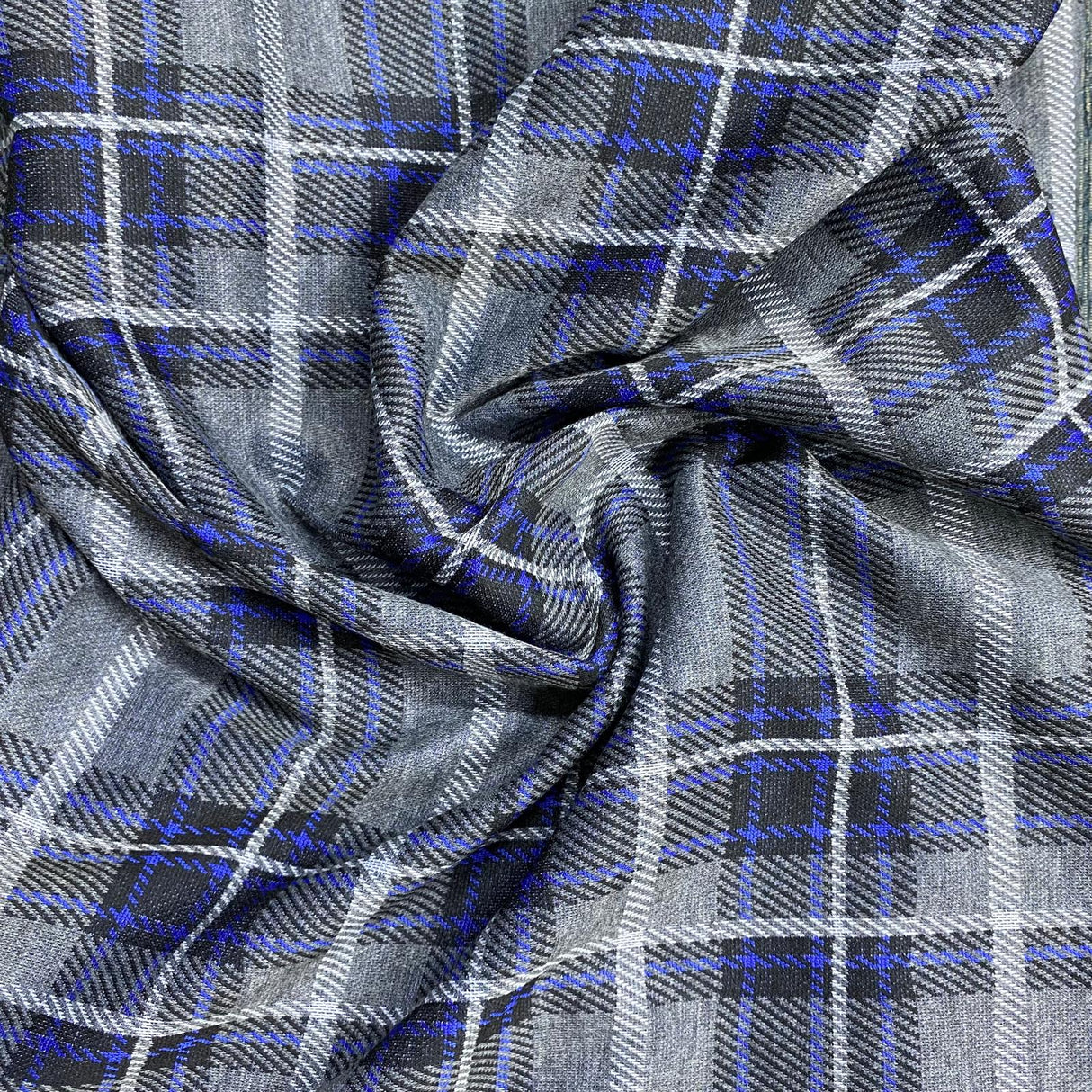 Pound A Metre 3 Metres Premium Wool Effect Jersey – 55” Wide - (Checks) (EOL)