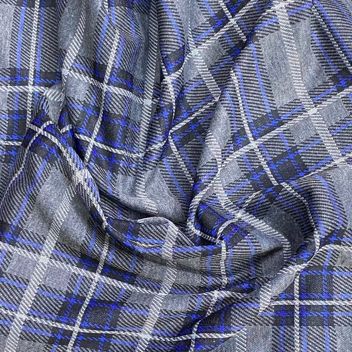 Pound A Metre 3 Metres Premium Wool Effect Jersey – 55” Wide - (Checks) (EOL)