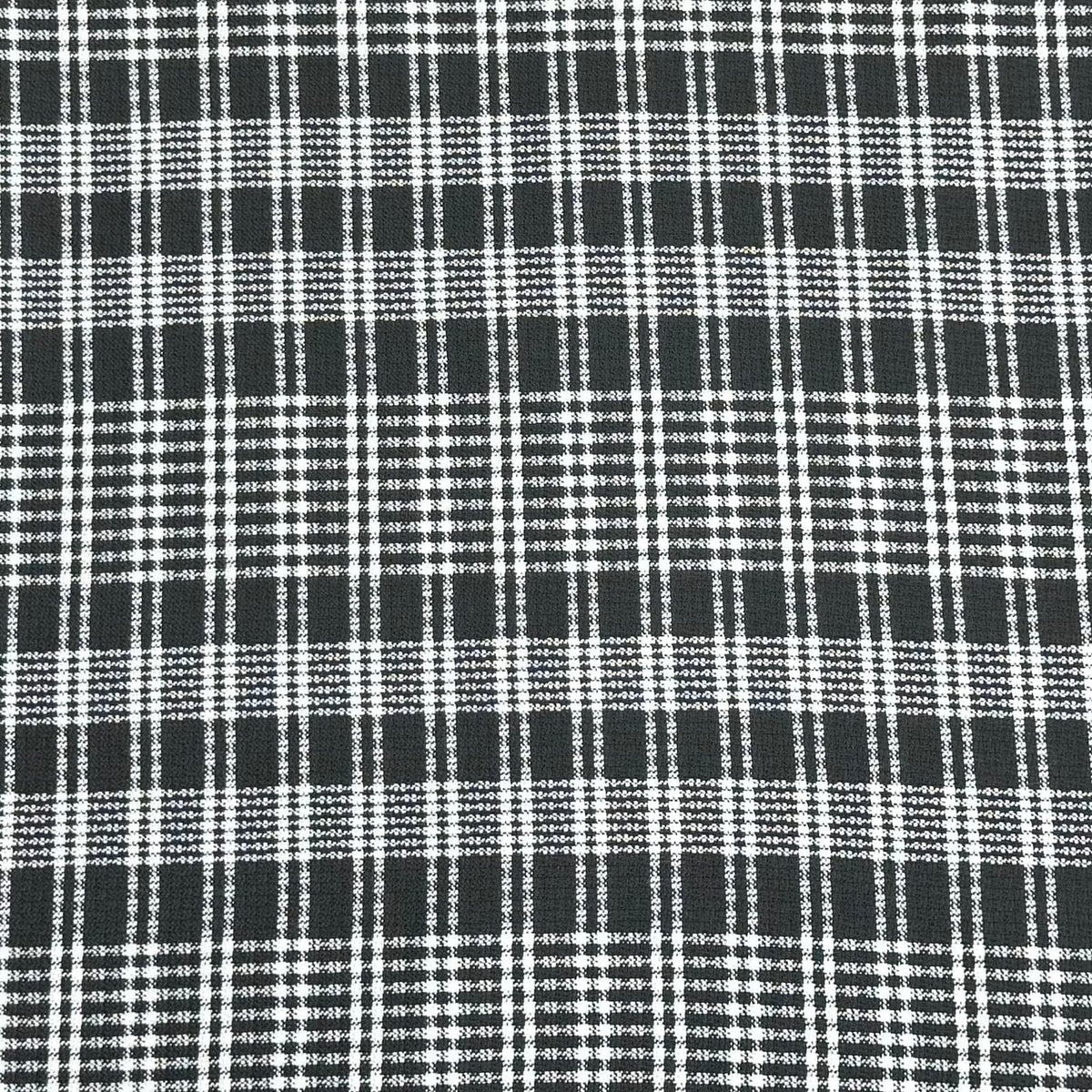 Pound A Metre 3 Metres Premium Wool Rich Fabric 55" Wide (Black & White)