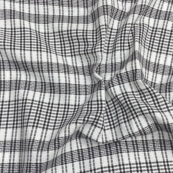 Pound A Metre 3 Metres 3 Metres Premium Wool Rich Fabric 55" Wide (White & Black)