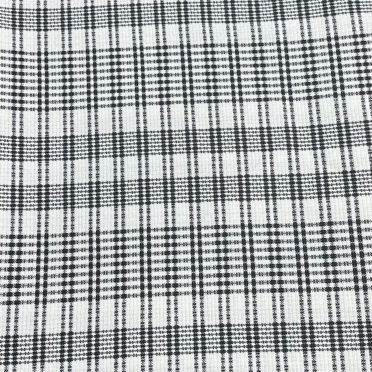 Pound A Metre 3 Metres Premium Wool Rich Fabric 55" Wide (White & Black)