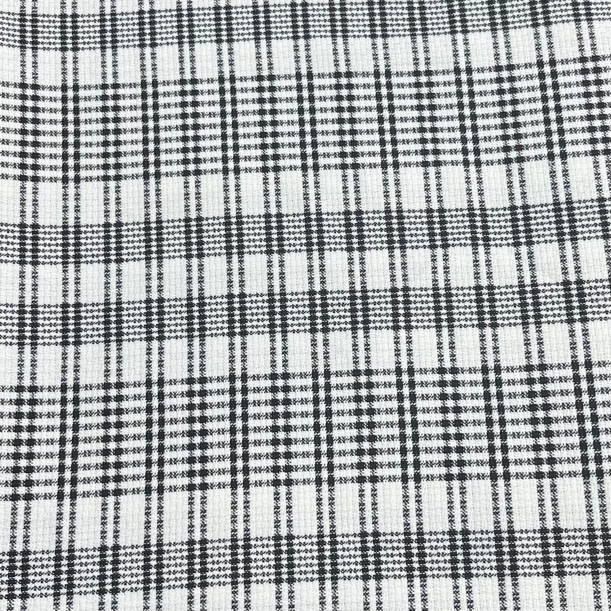 Pound A Metre 3 Metres Premium Wool Rich Fabric 55" Wide (White & Black)
