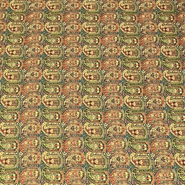 Pound A Metre 3 Metres 3 Metres Printed Cashmere Effect Crepe Fabric- 45" Wide (Green)