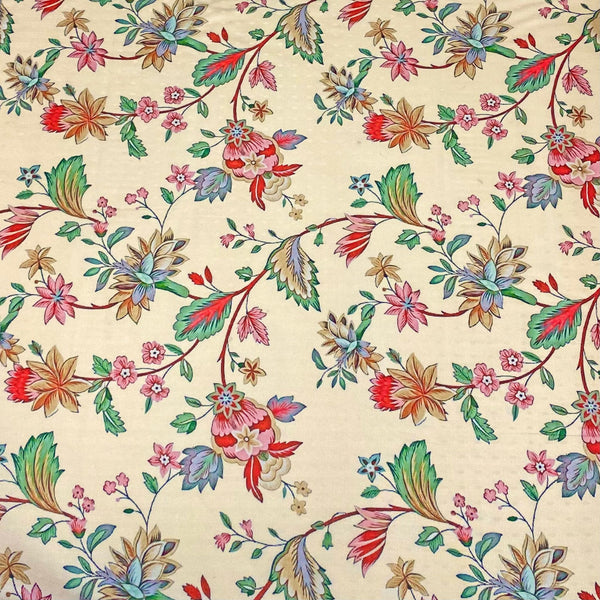 Pound A Metre 3 Metres 3 Metres Printed Cashmere Effect Crepe Fabric- 45" Wide (Ocher)