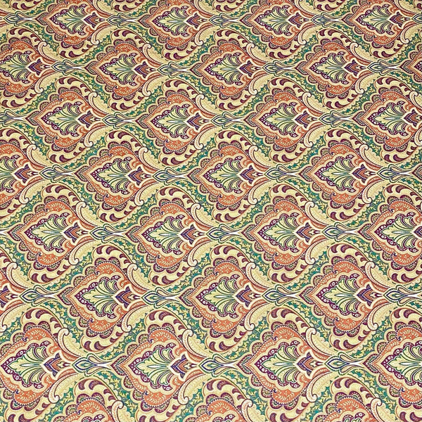 Pound A Metre 3 Metres 3 Metres Printed Cashmere Effect Crepe Fabric- 45" Wide (Tawny)