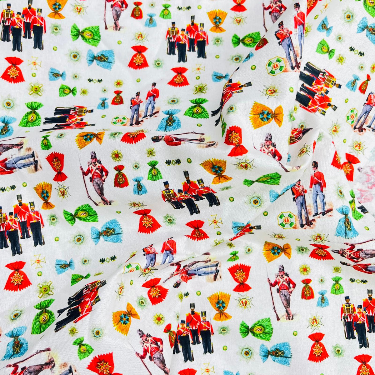 Pound A Metre 3 Metres Printed Cotton Fabric – 45 Inches Wide (Men)