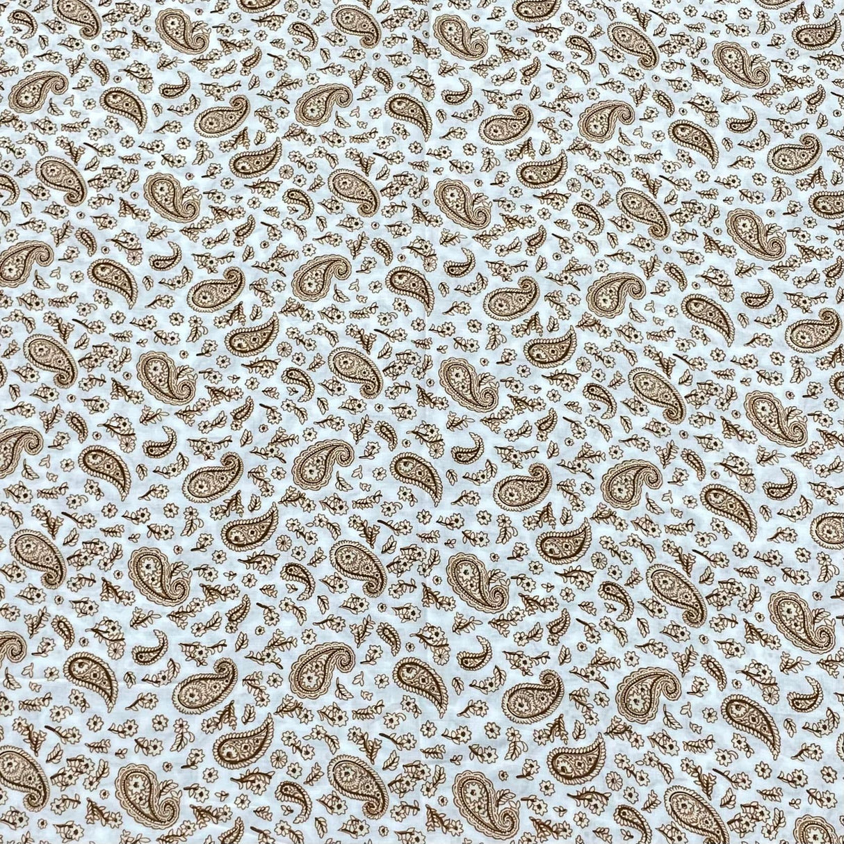 Pound A Metre 3 Metres Printed Dress Making Viscose- 55" Wide (Almond)