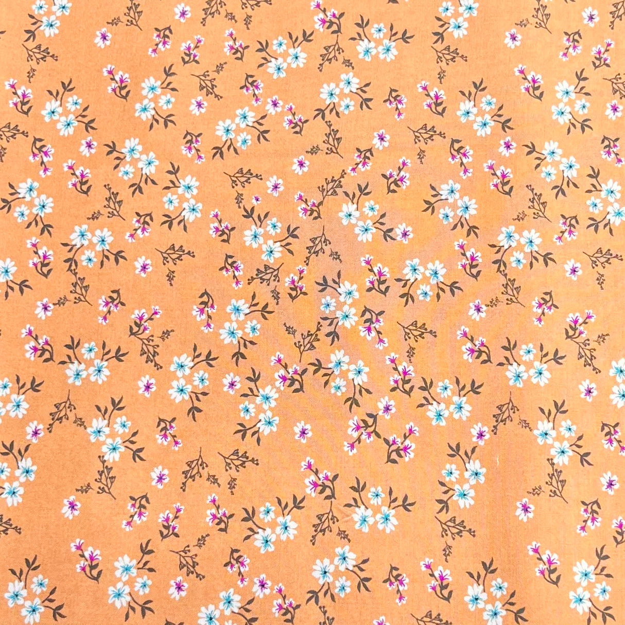 Pound A Metre 3 Metres Printed Dressmaking Viscose Fabric – 55" Wide (Almond)